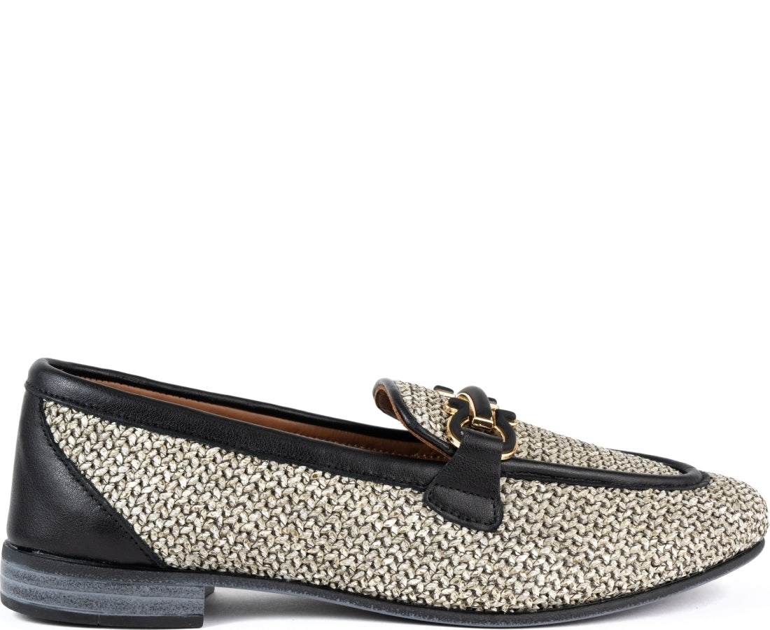 grey classic closed loafers