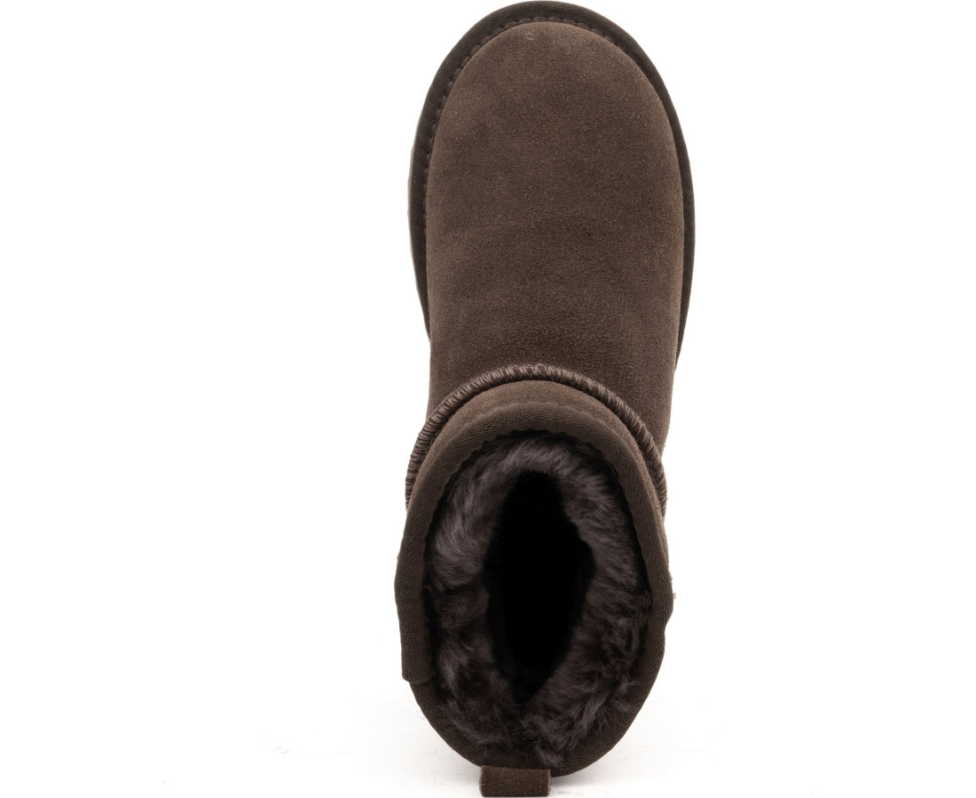 dark brown casual closed warm boots