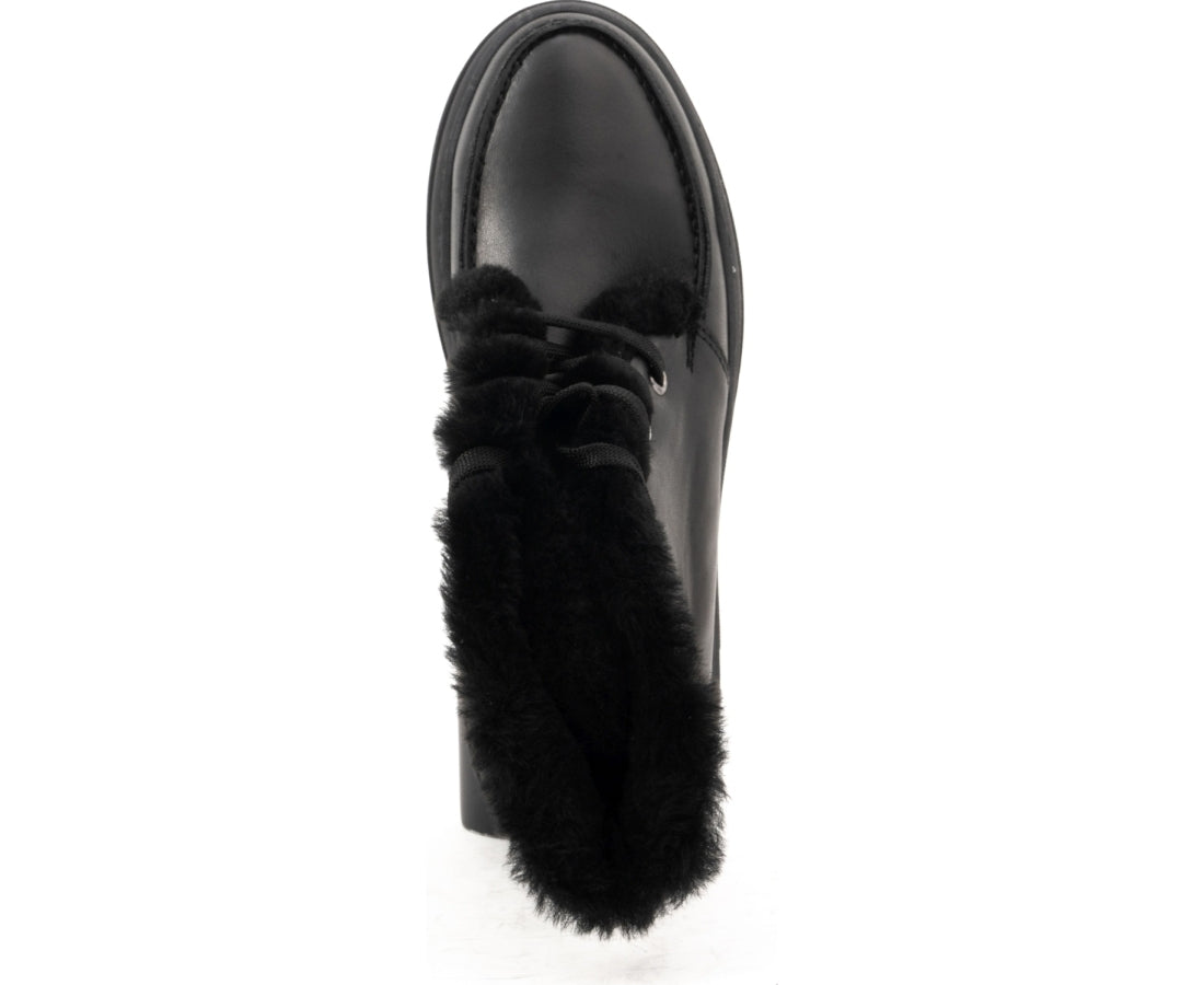 black casual closed booties