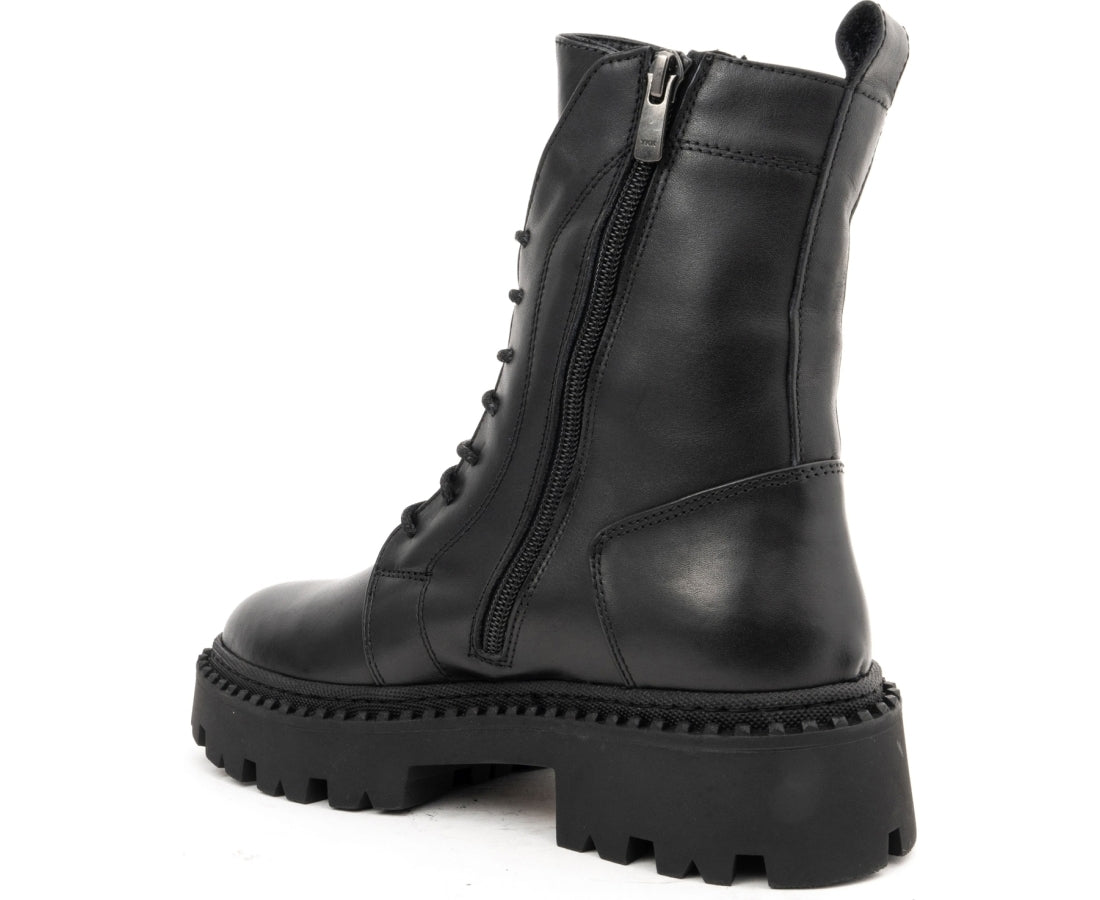 black casual closed booties