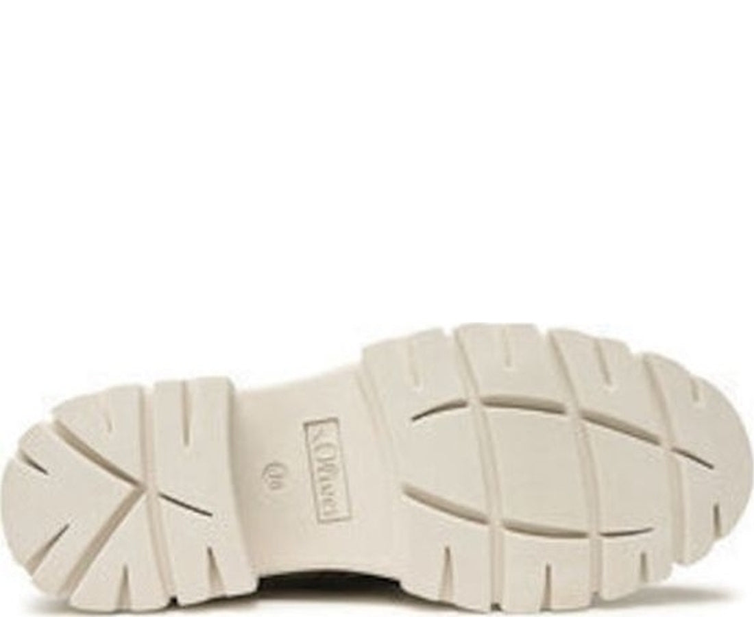 white casual closed booties