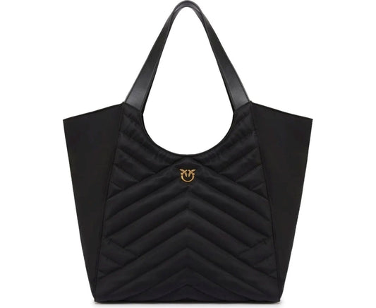 black casual tote bag