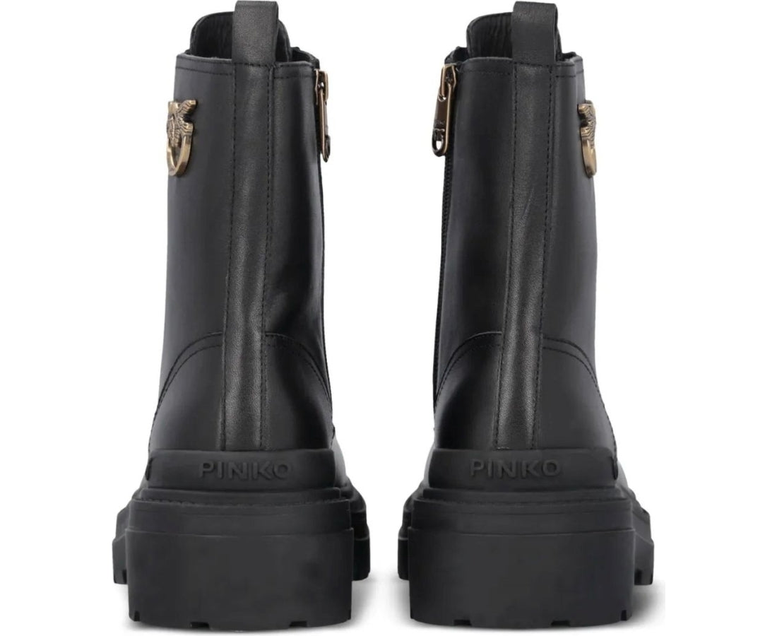 mia leather combat boots