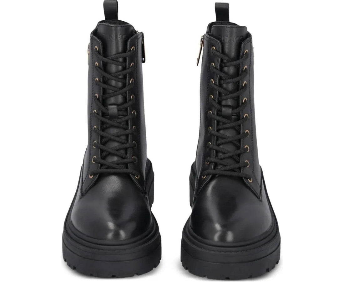 mia leather combat boots