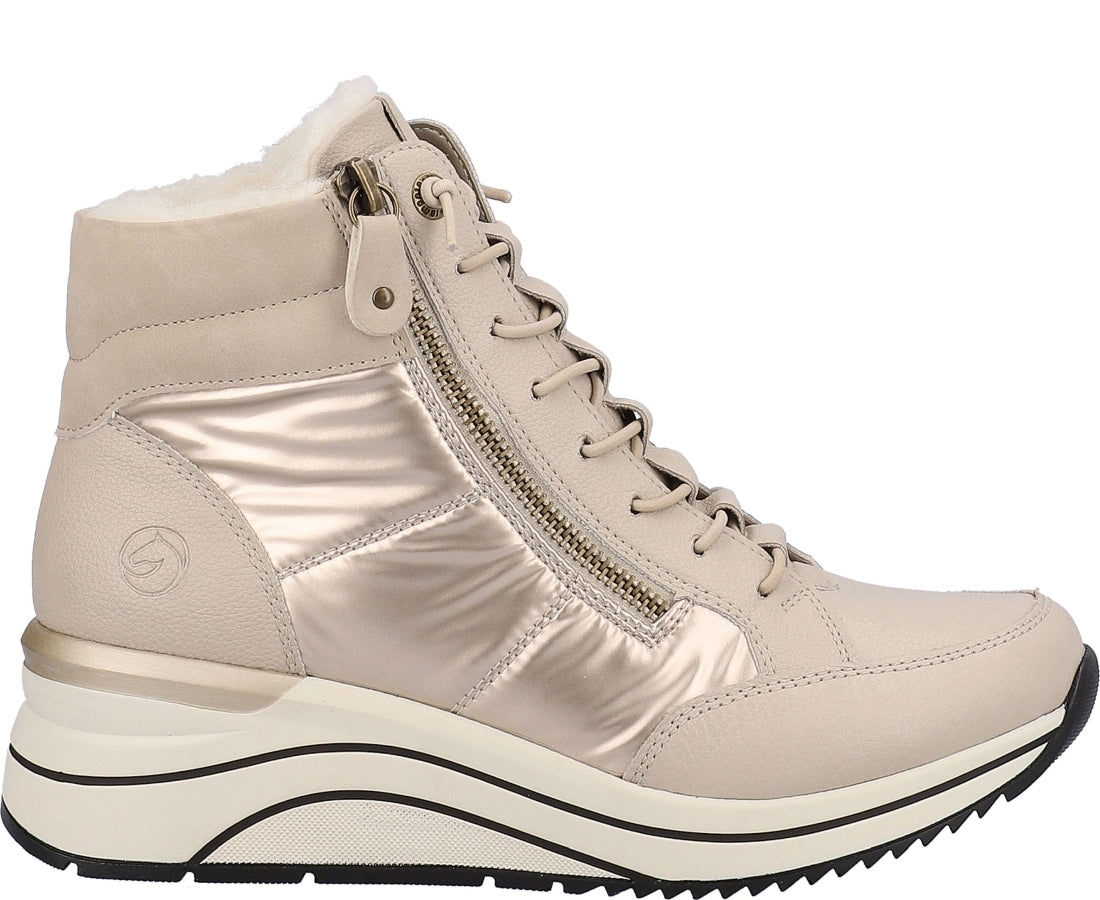 beige casual closed booties