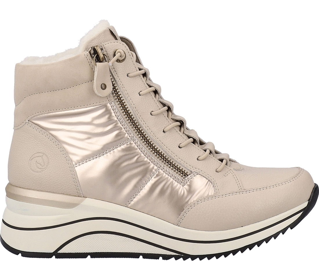 beige casual closed booties