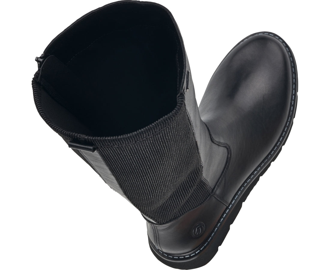 black casual closed boots