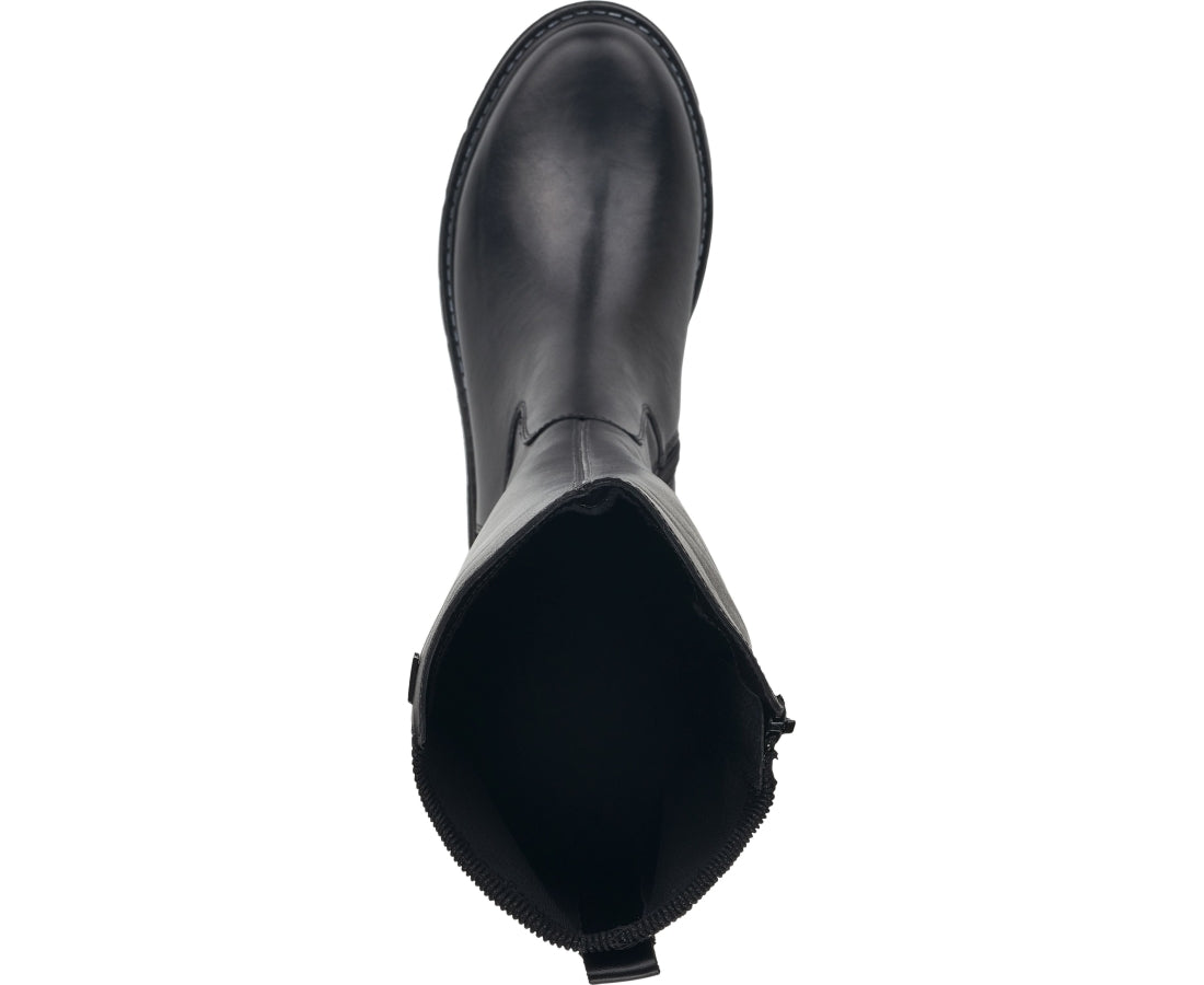 black casual closed boots