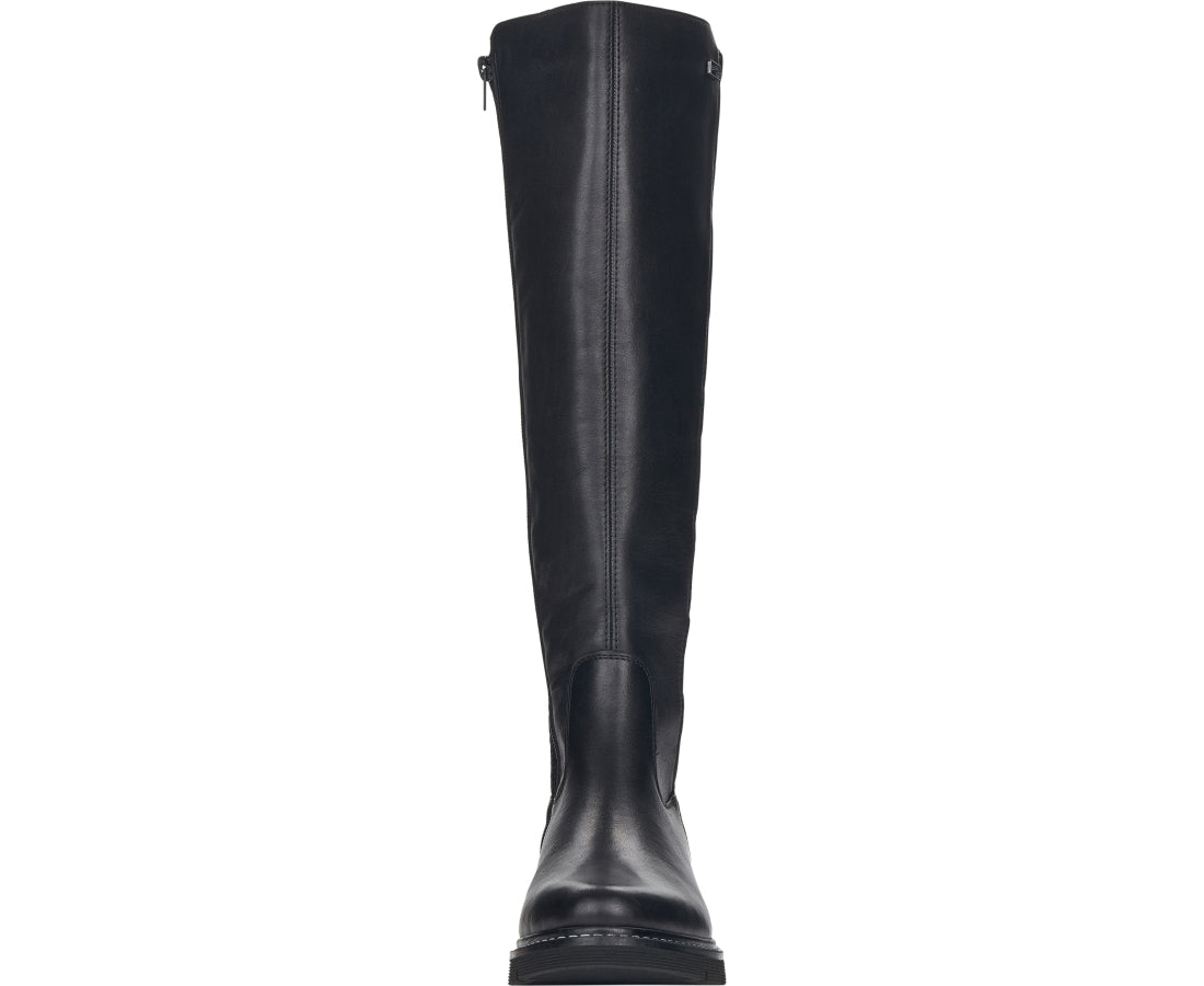 black casual closed boots