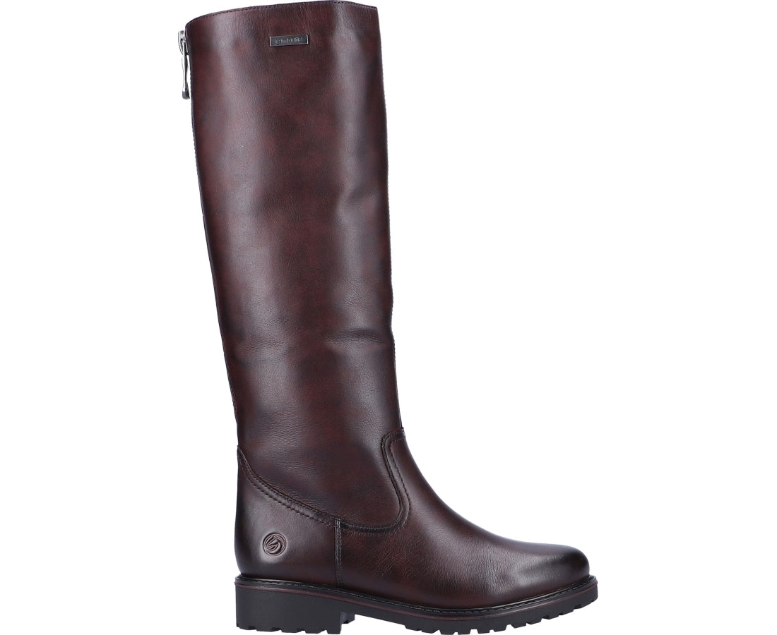 red casual closed boots