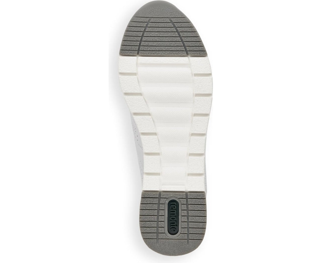 white casual closed sport shoe