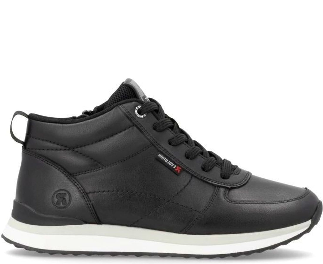 black casual closed ladies mid height boots