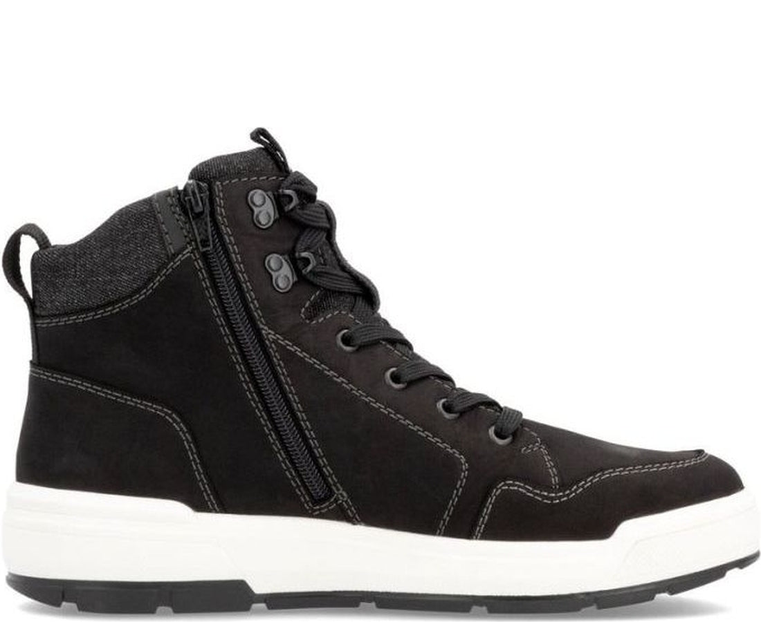 black casual closed men's boots