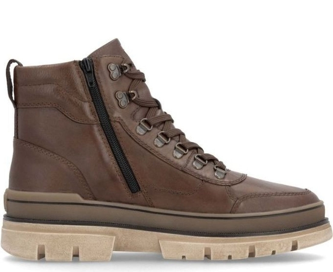 brown casual closed men's boots