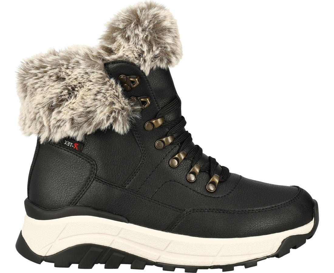 black casual closed booties