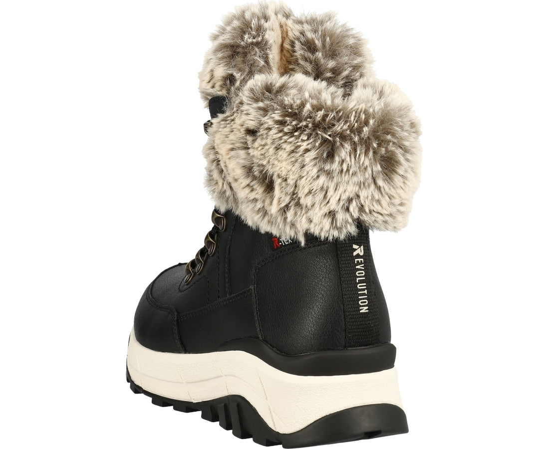 black casual closed booties