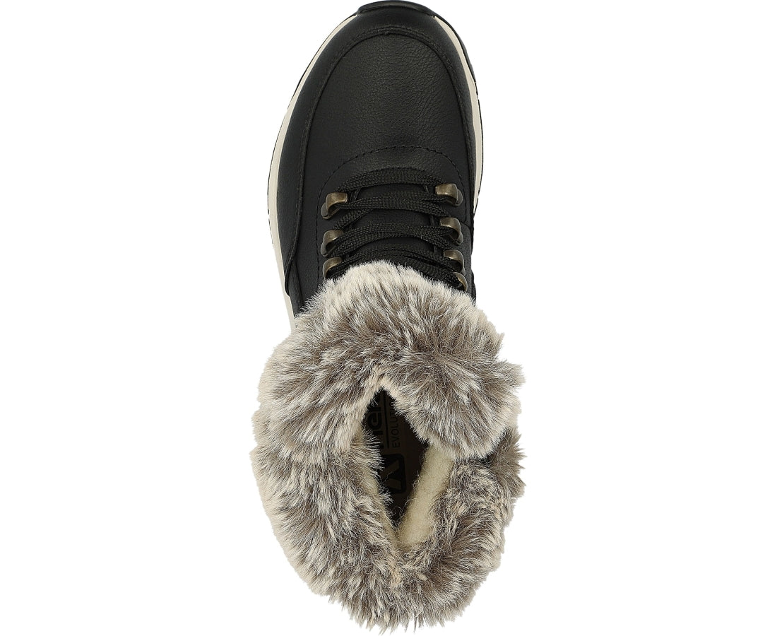 black casual closed booties