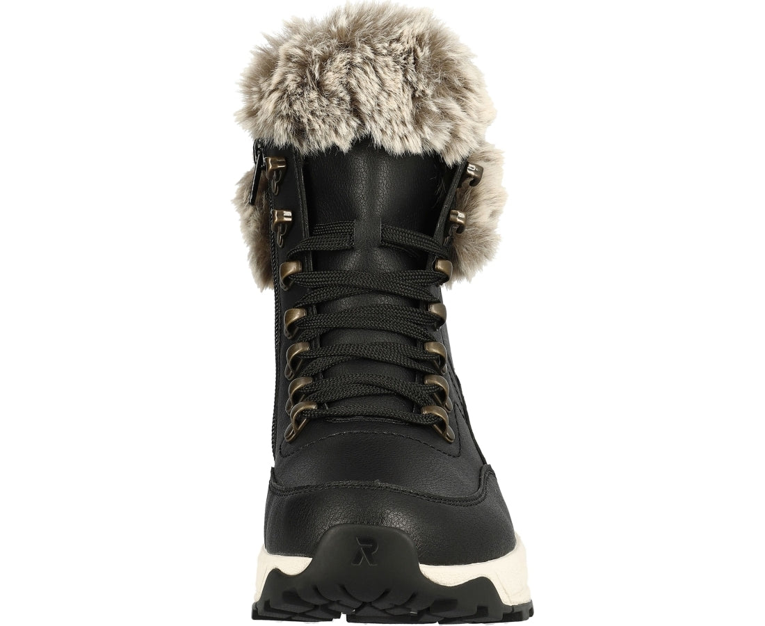 black casual closed booties