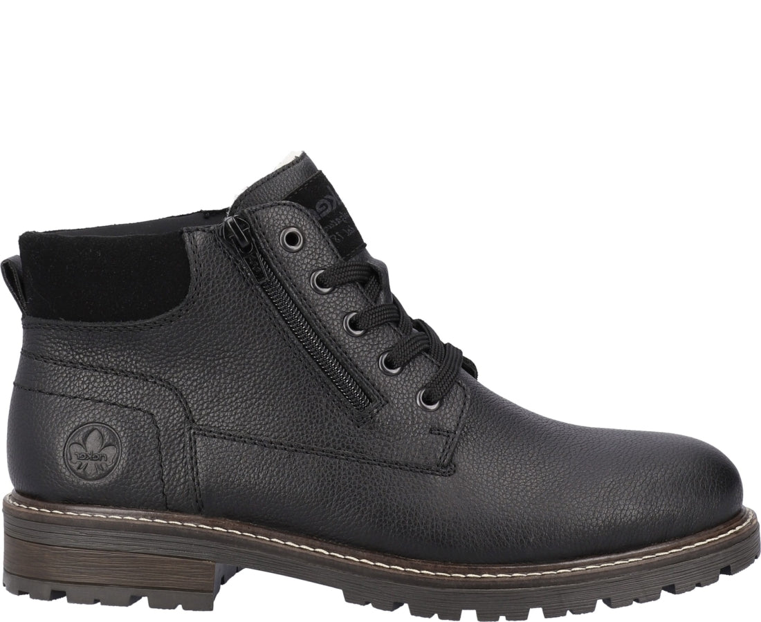 black casual closed booties