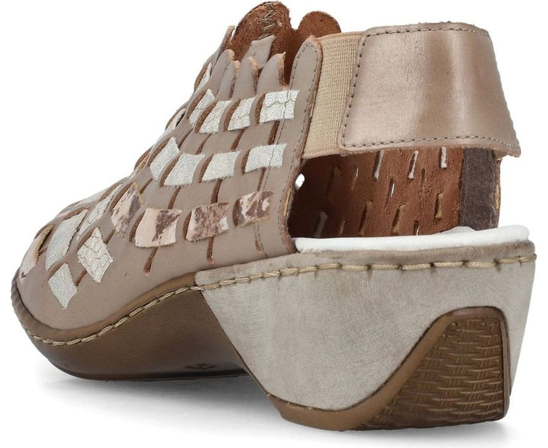 grey casual part-open sandals