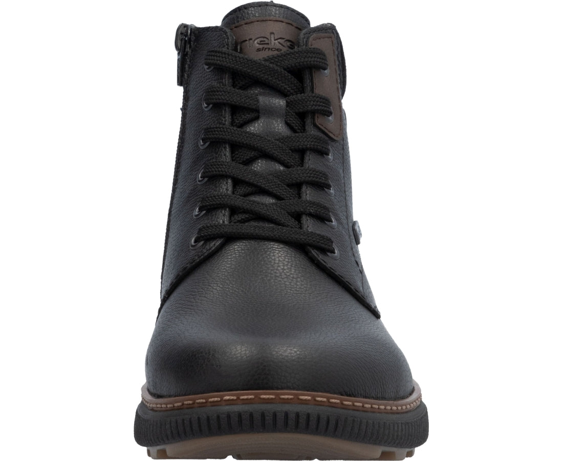 black casual closed booties