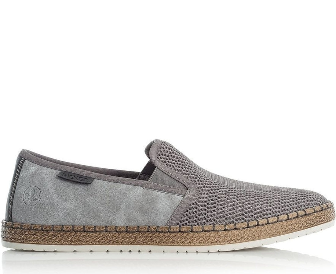 grey casual closed espadriles