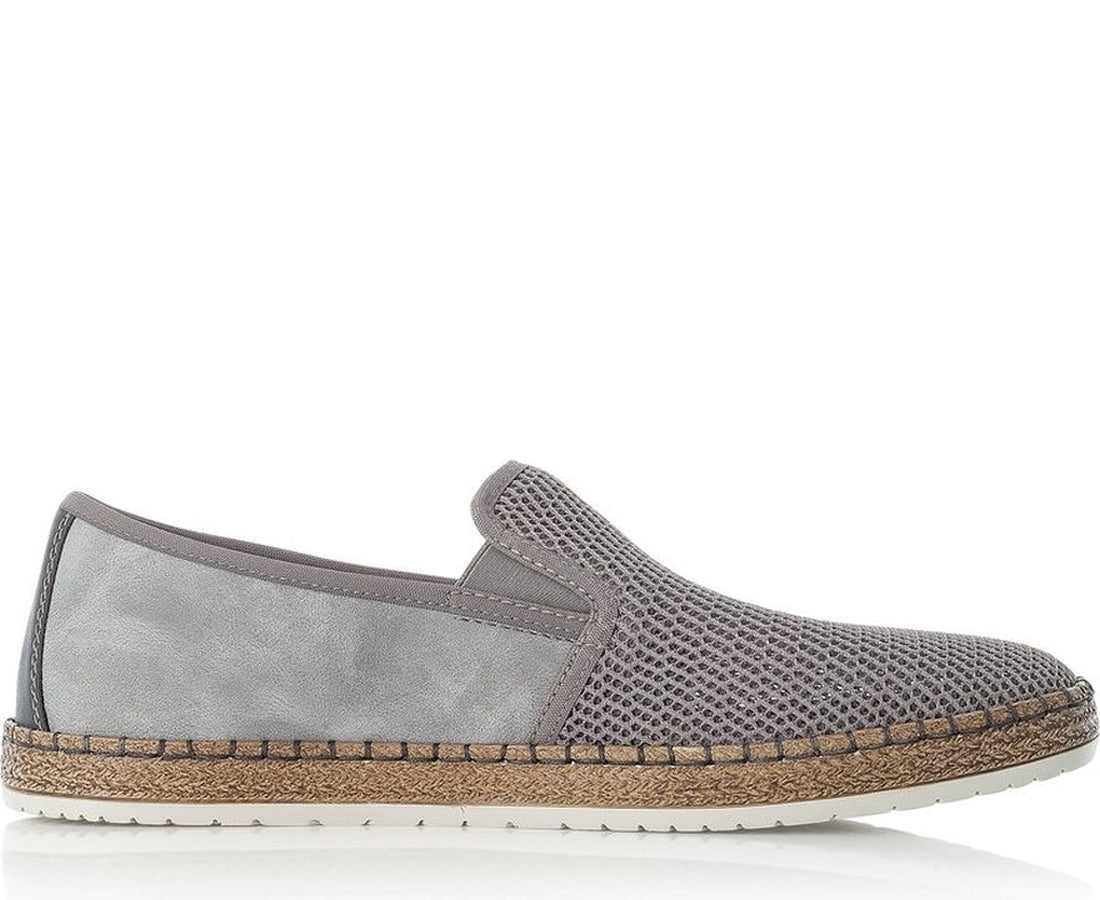 grey casual closed espadriles