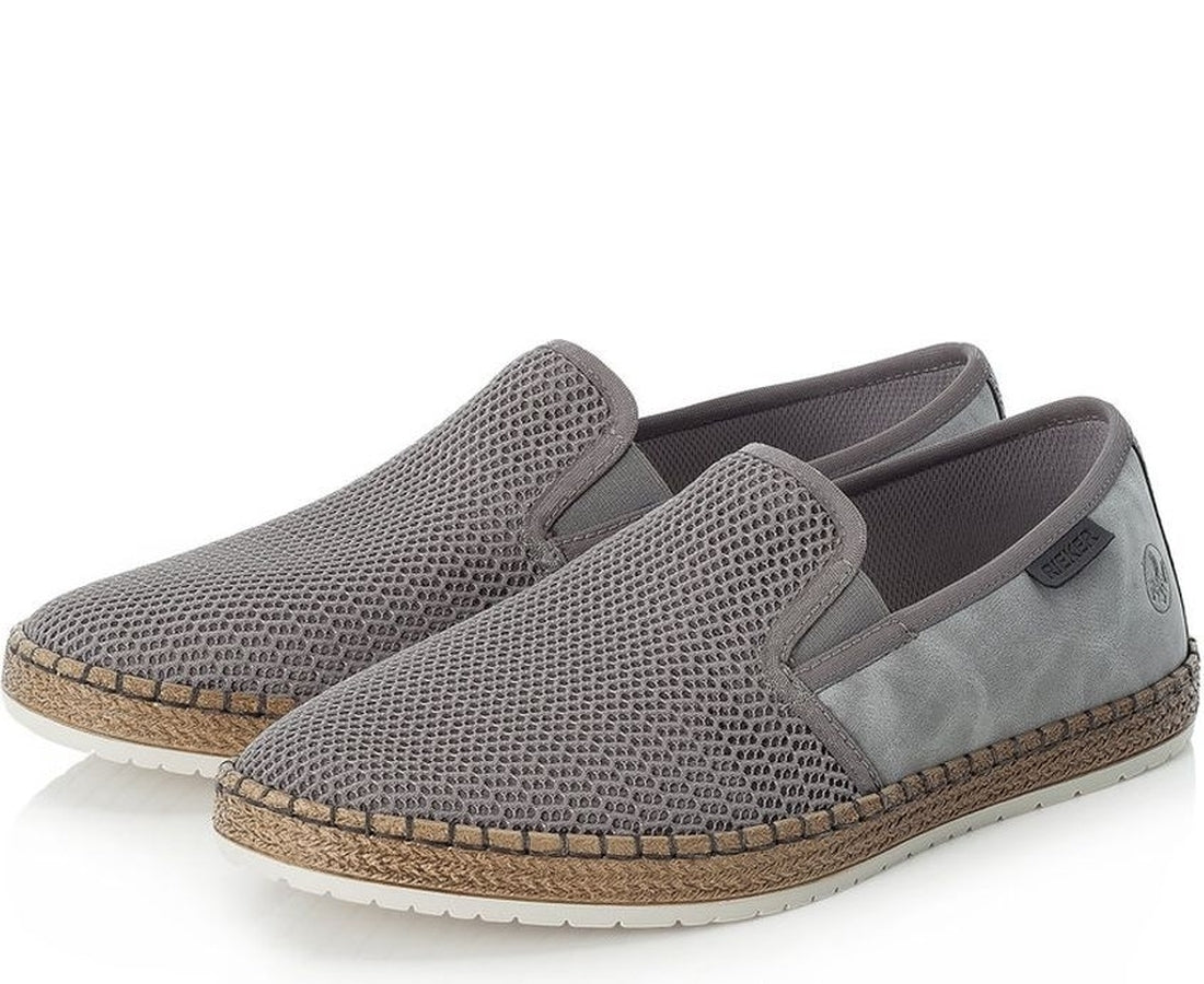 grey casual closed espadriles