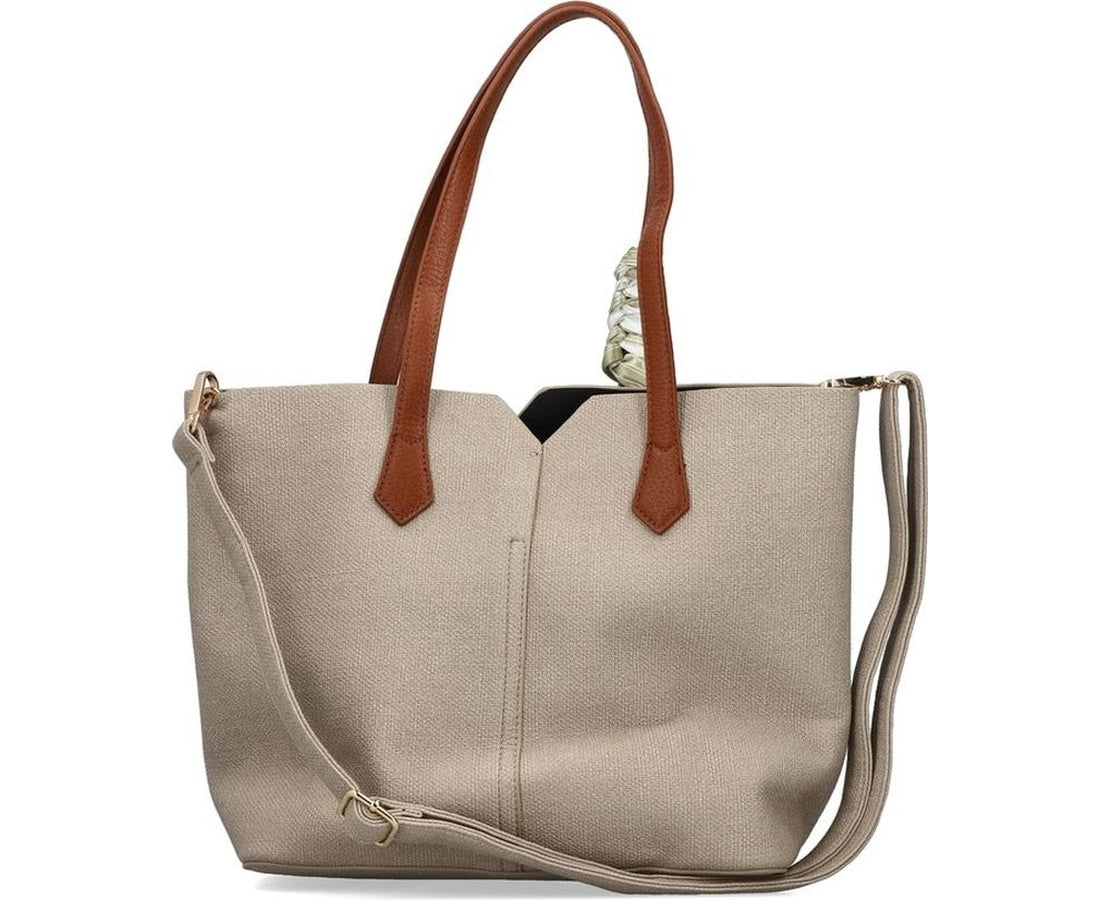 beige casual handbag