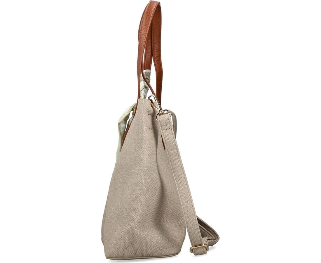 beige casual handbag