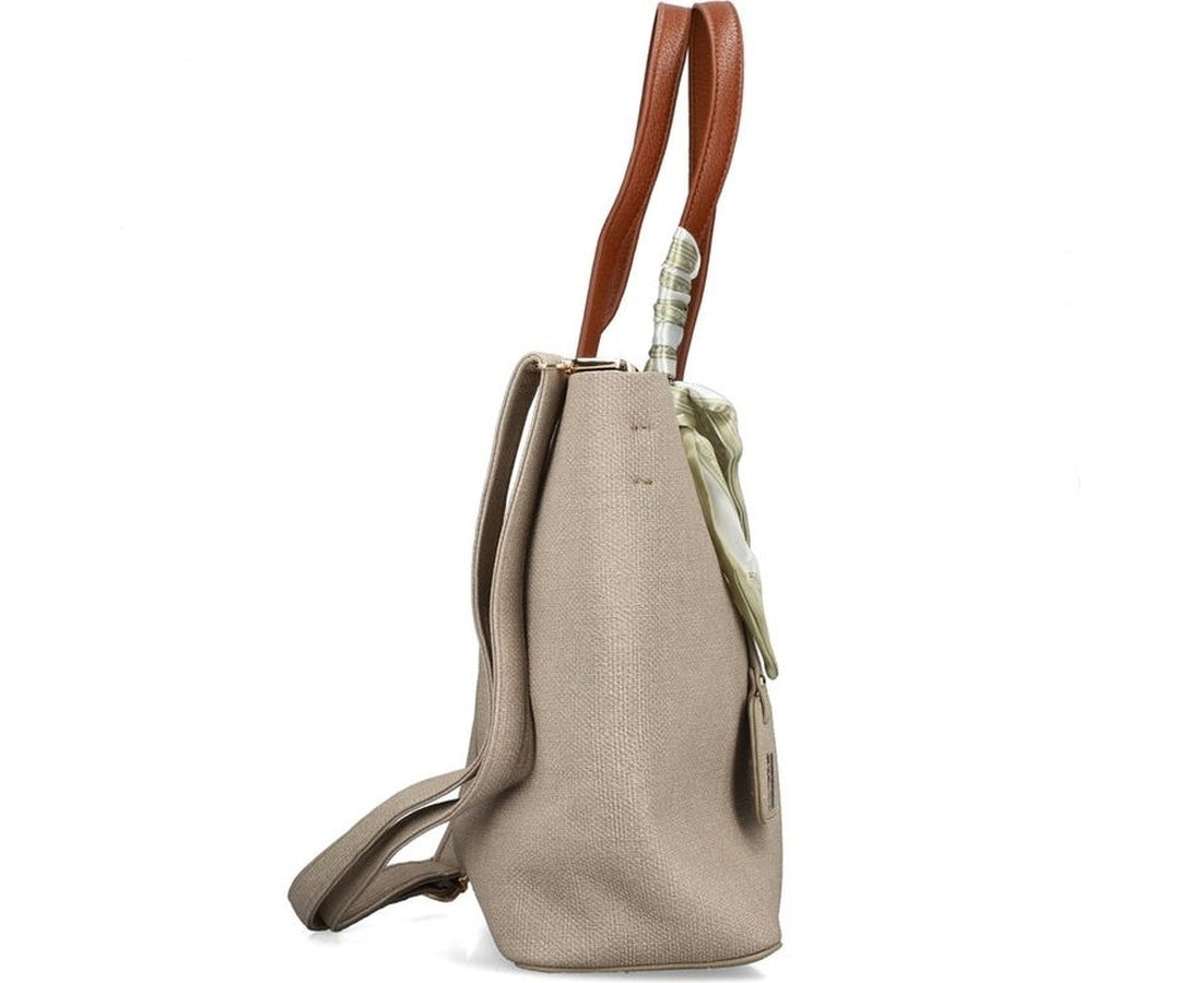 beige casual handbag
