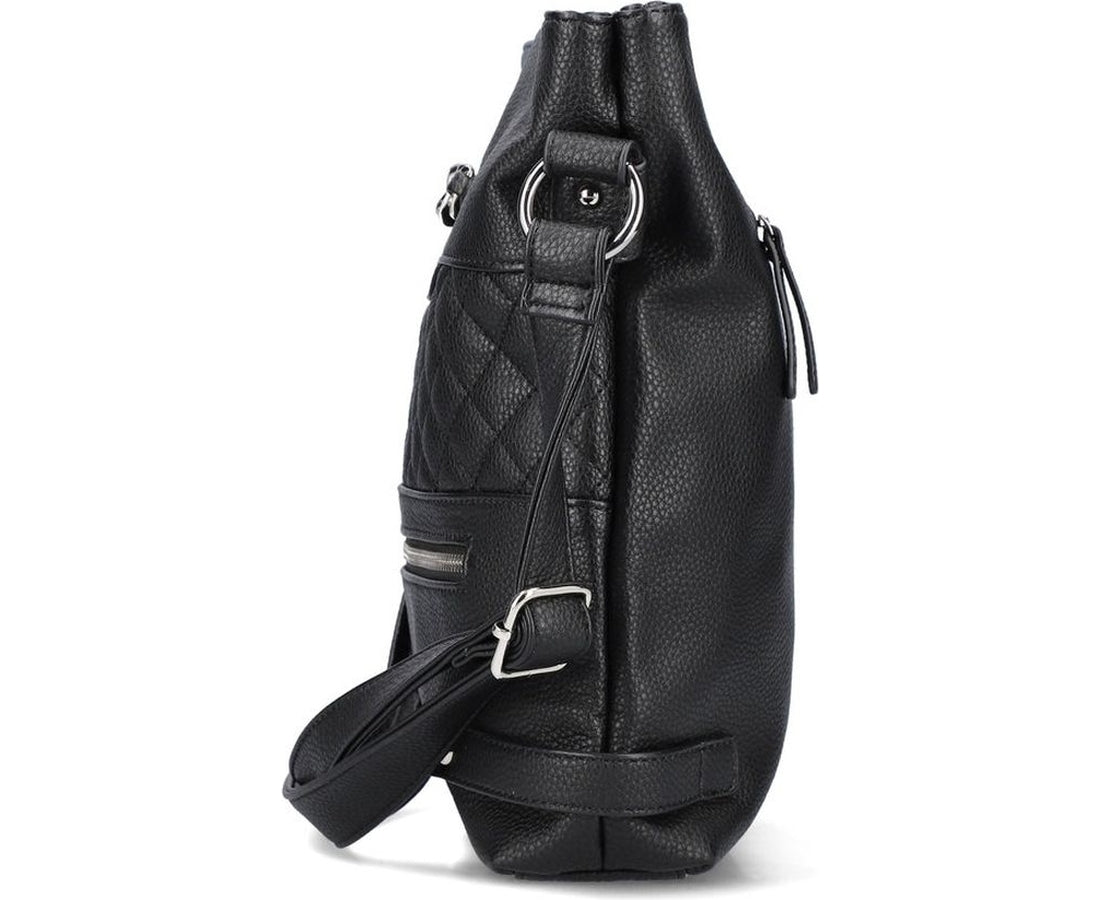 black casual handbag