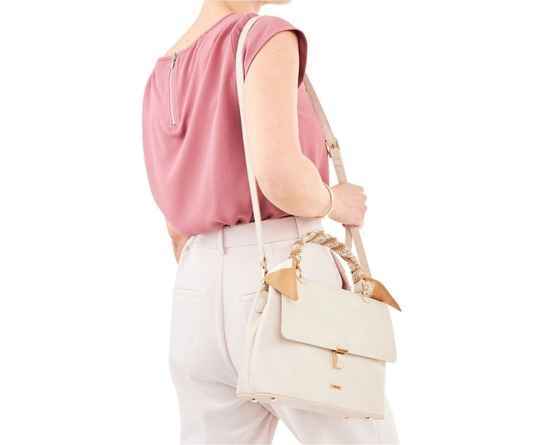 beige casual handbag