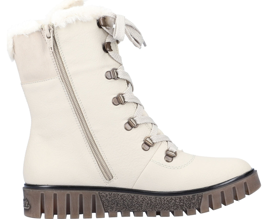 beige casual closed booties