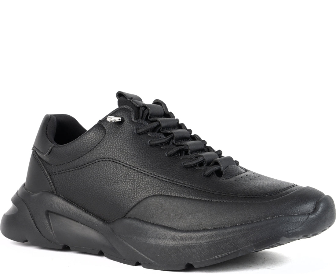 black closed sneakers