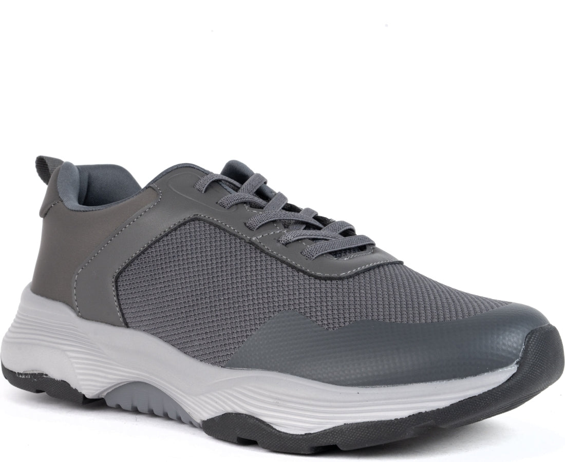 grey closed sneakers
