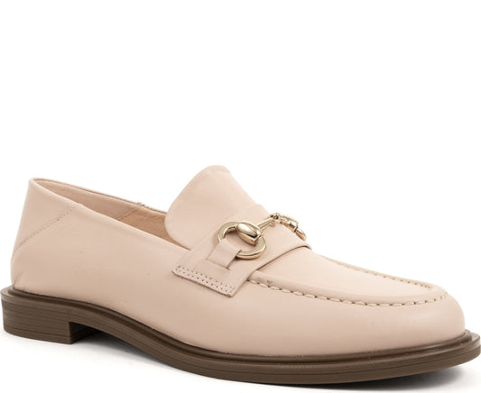 beige casual closed loafers