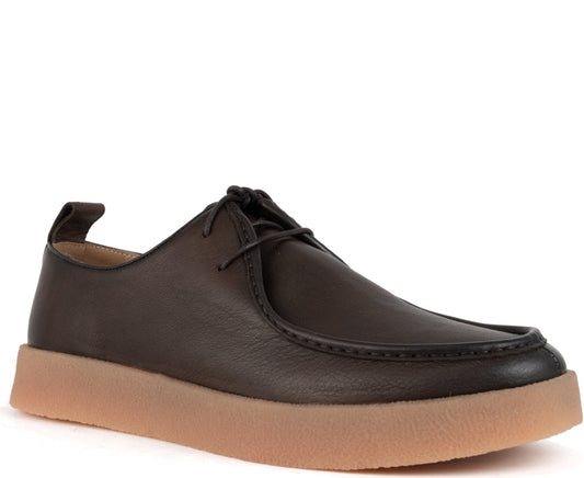 brown casual closed mocasins
