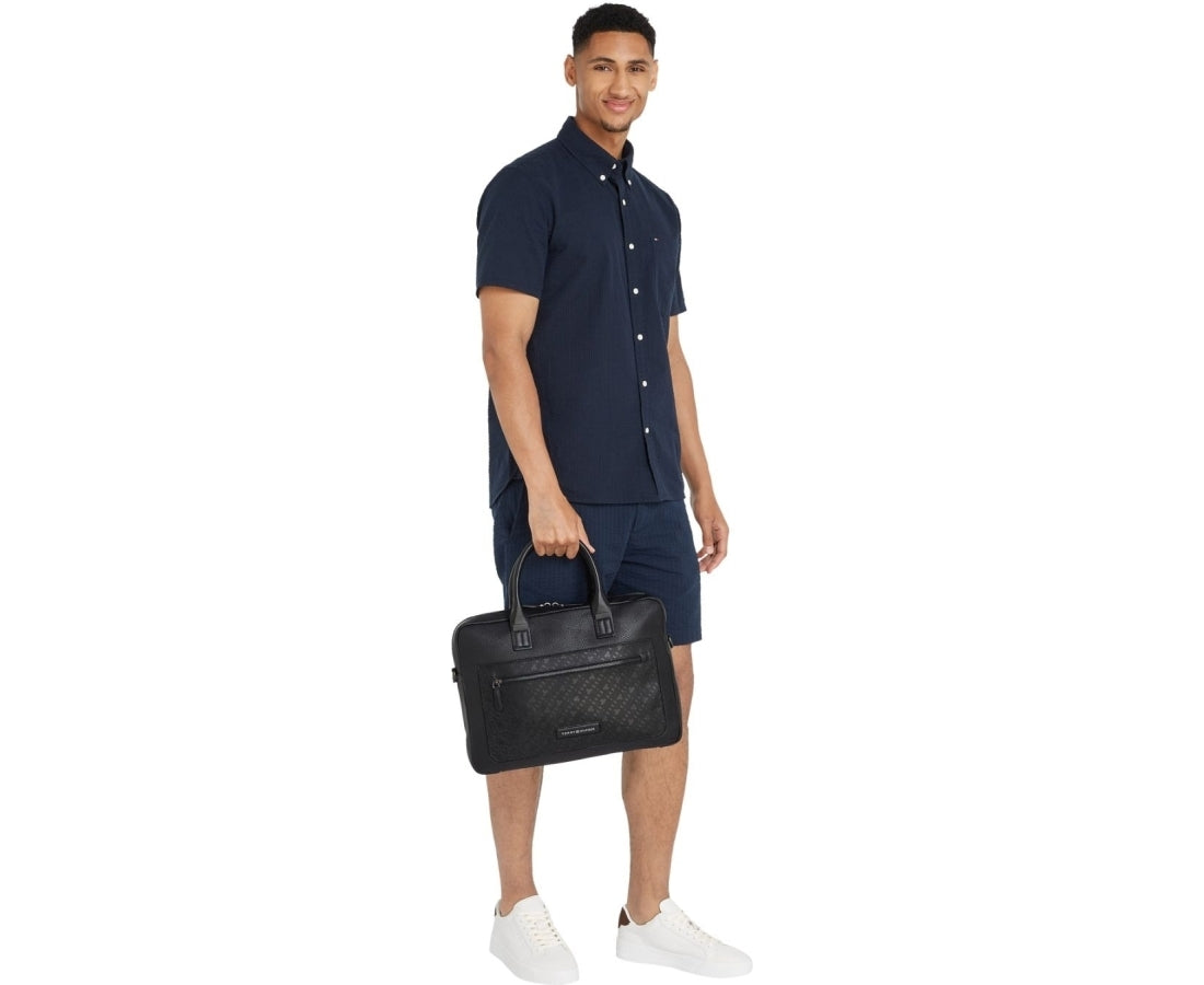monogram computer bag