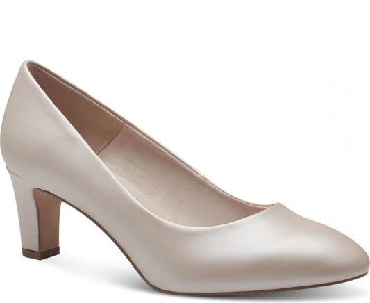 rose pearl classic closed pumps