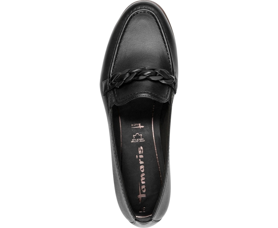 black casual closed slipper