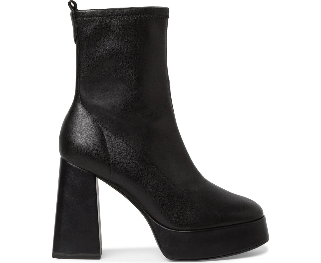 black elegant closed booties
