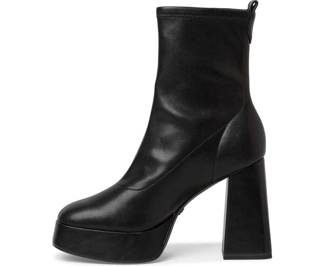 black elegant closed booties