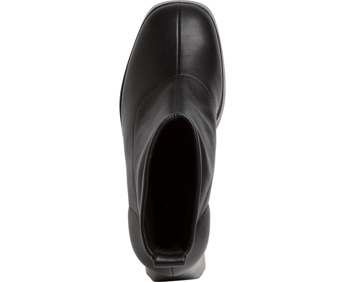 black elegant closed booties
