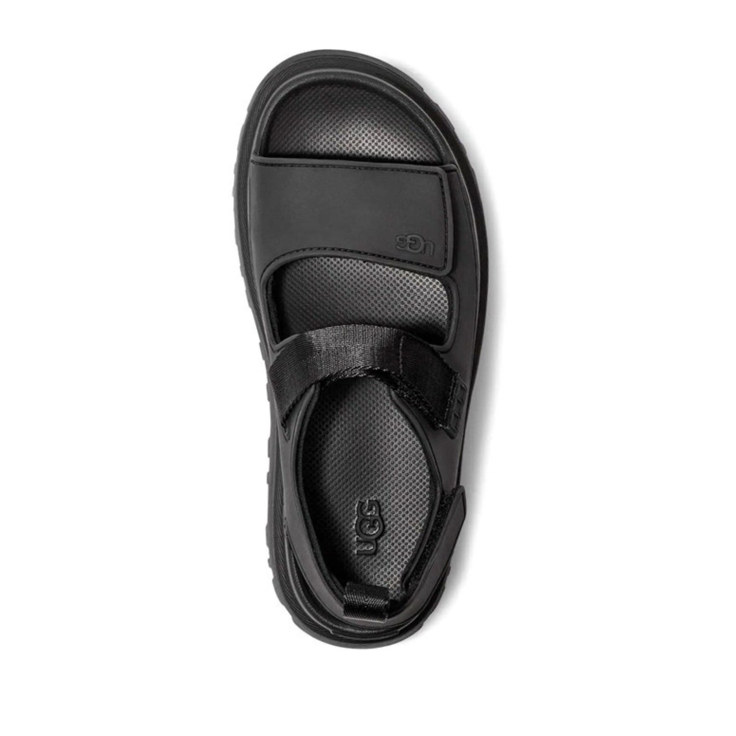 Goldenglow Women's Black Open-Toe Sandals