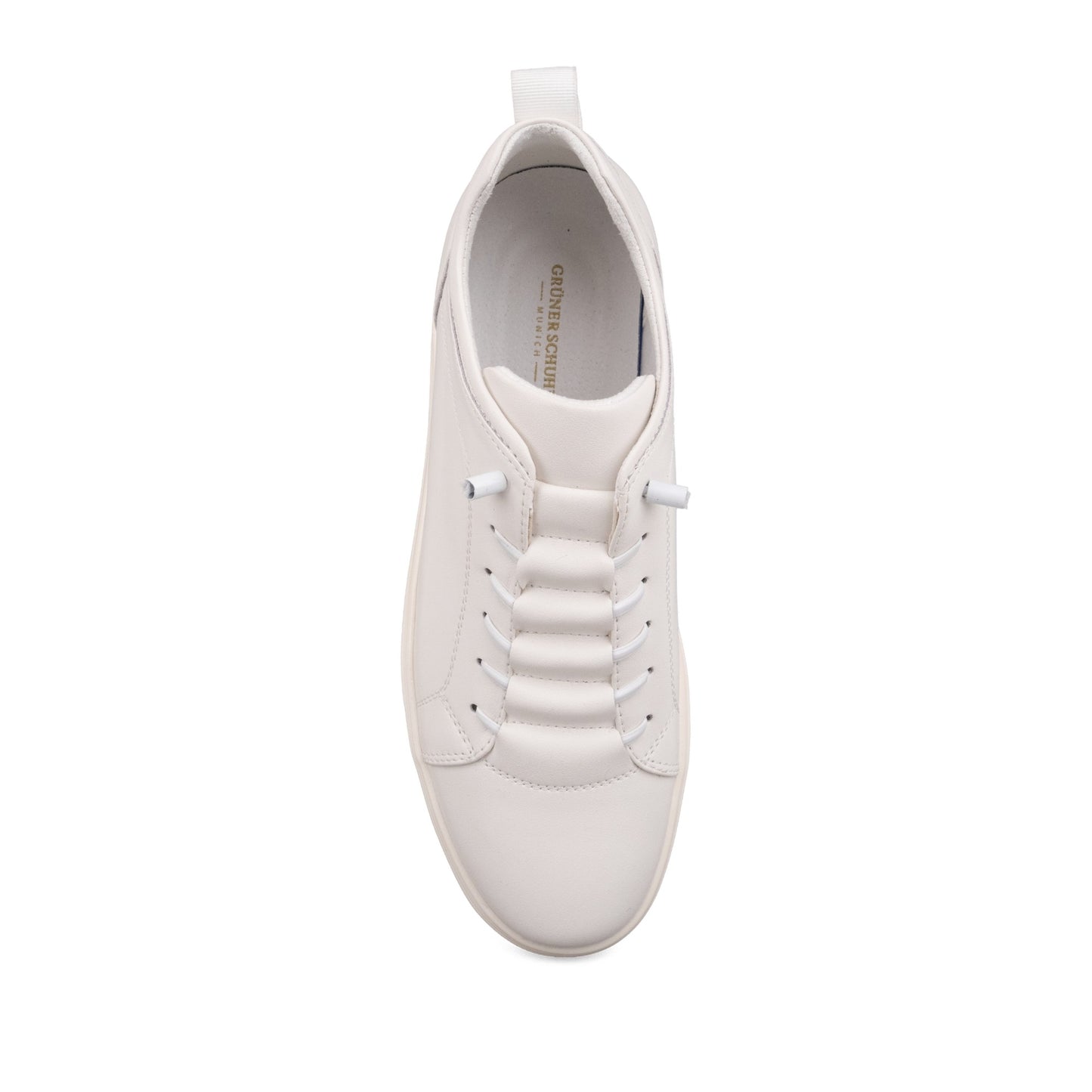 Men's White Wedge Fashion Sneakers