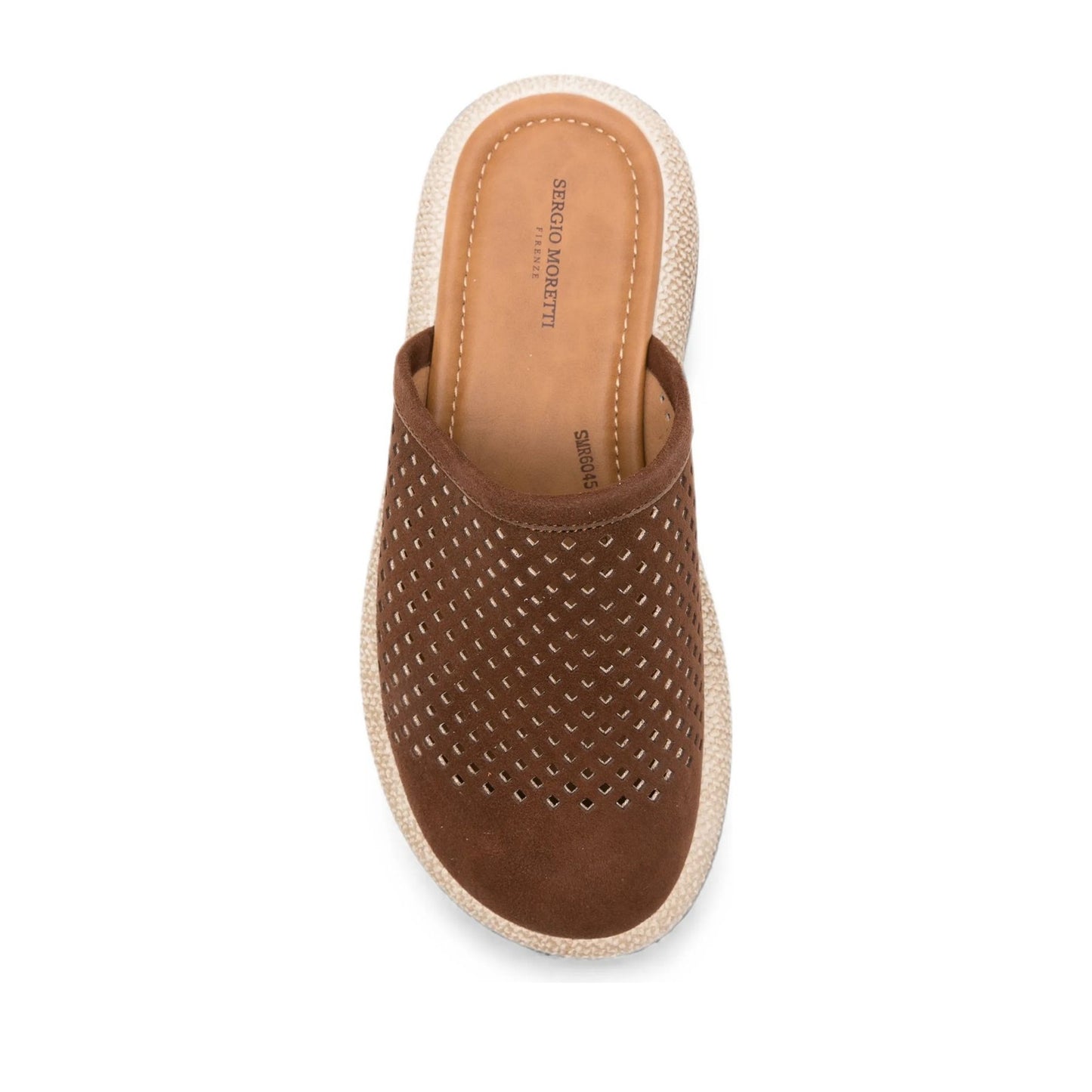 Women's Brown Wedge Mule Slippers