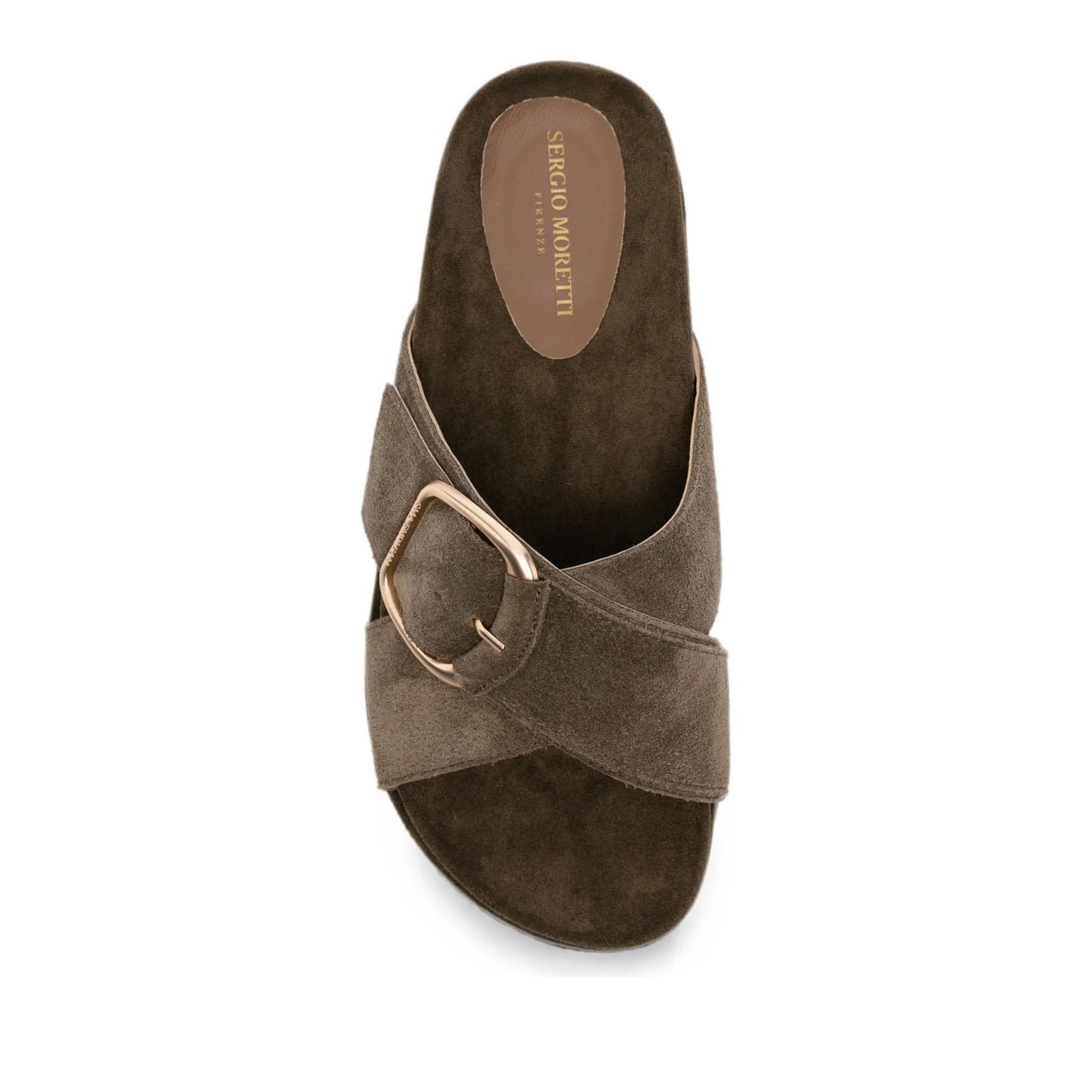 Women's Green Open-Toe Slippers