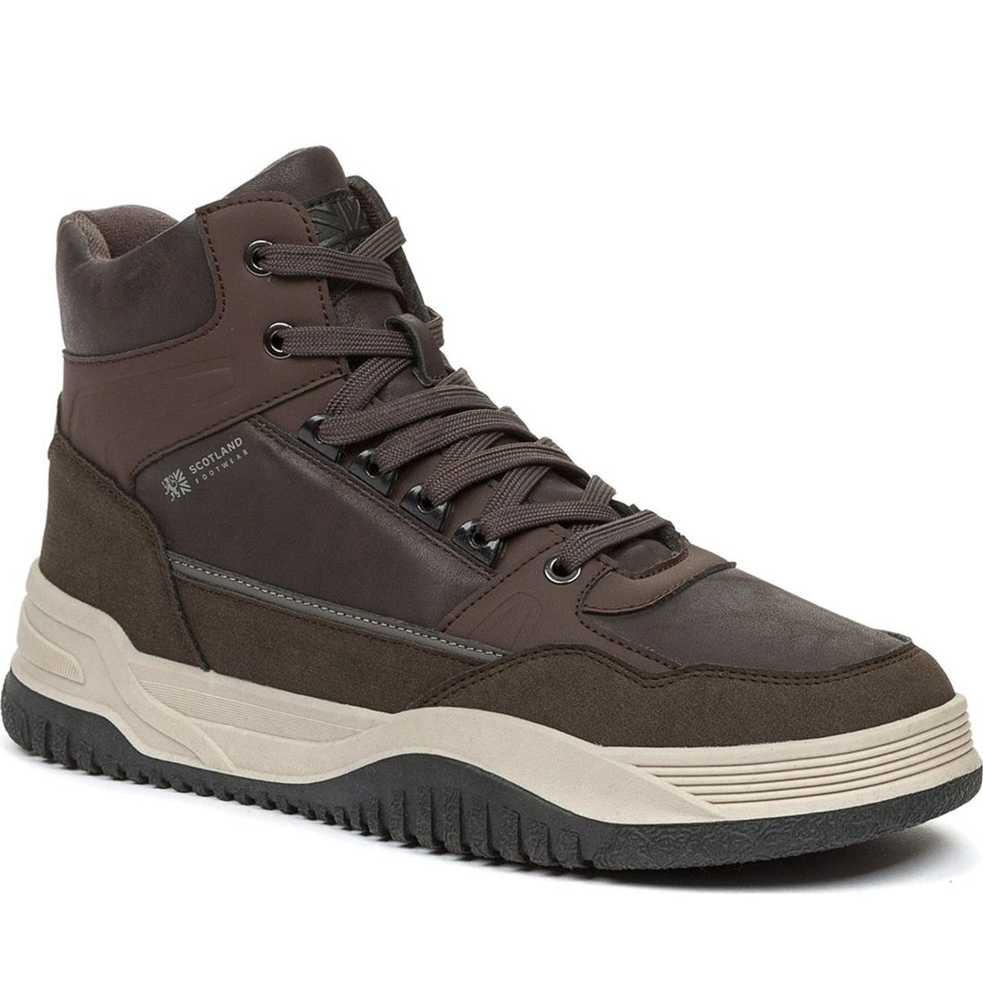 brown casual closed booties