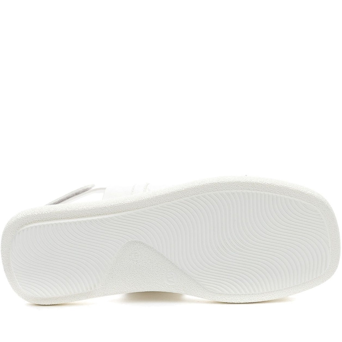 white casual open sandals